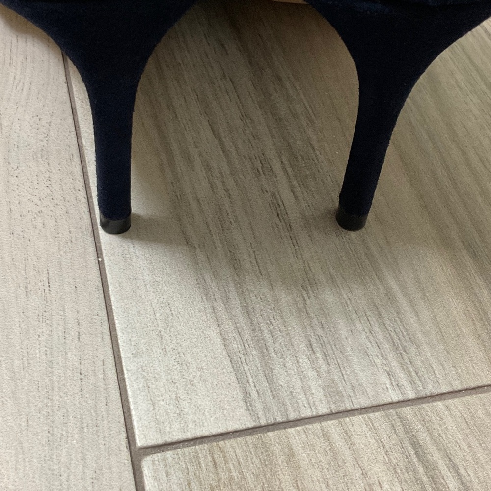Stuart Weitzman Dark Blue Heeled Boots - Picture 8 of 15